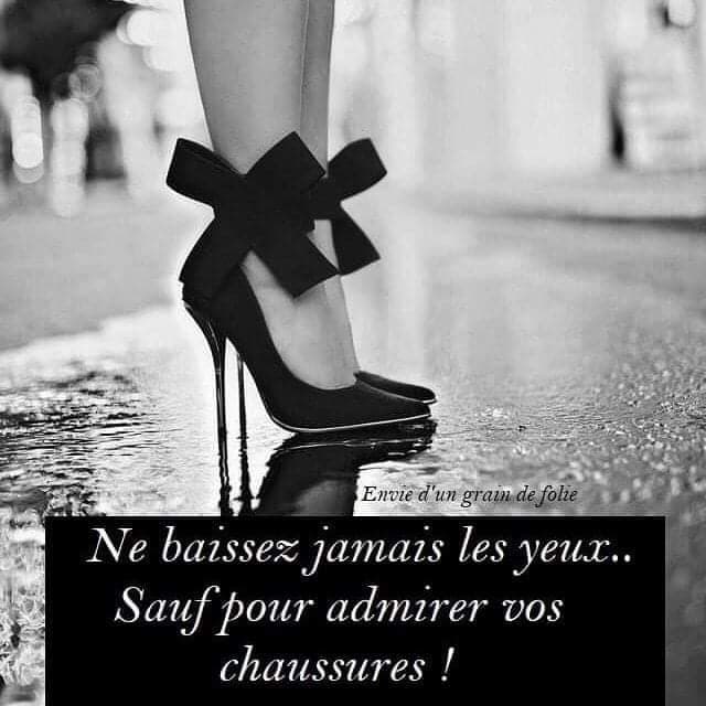 poeme ne baissez jamais les yeux Sauf pour admirer vos chaussures !.jpg